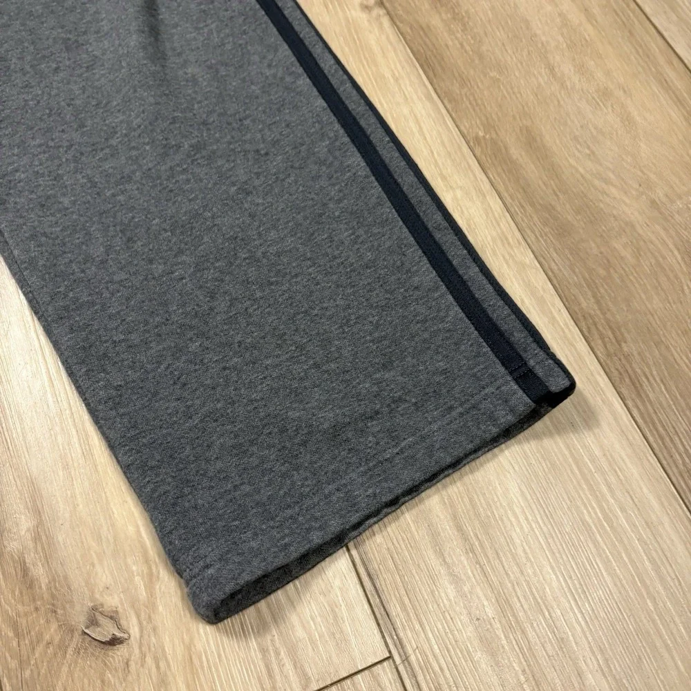 Adidas‎ Fleece Sweatpants Mens M Straight Black Gray Pants Athleisure Streetwear